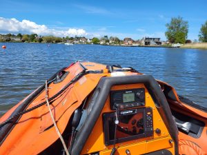 A photograph showing a custom control panel on a D-Class IB1