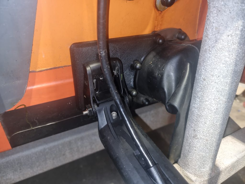 A Photograph of a transducer mount developed at nautiQa for 3D printing